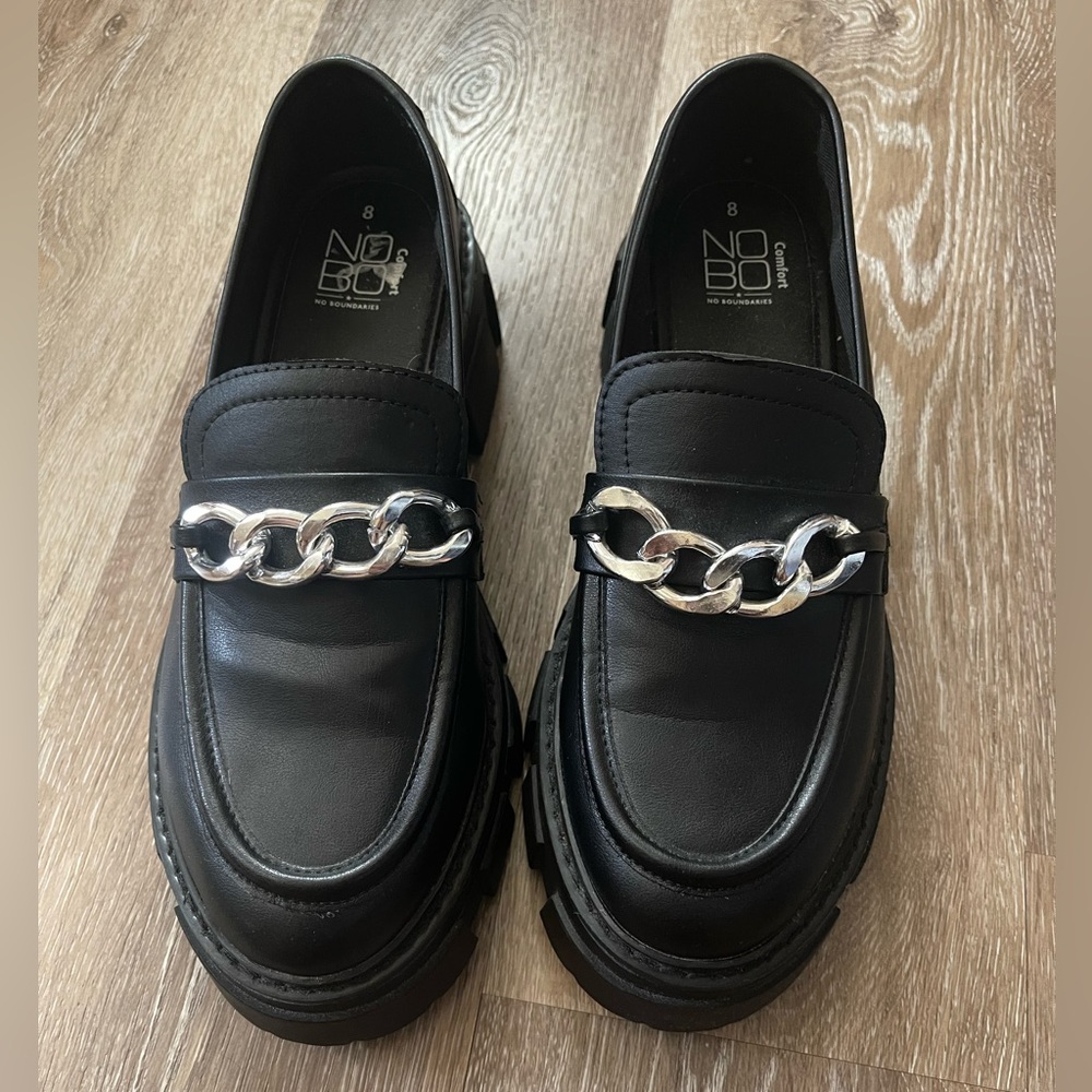 Black Chunky Loafers